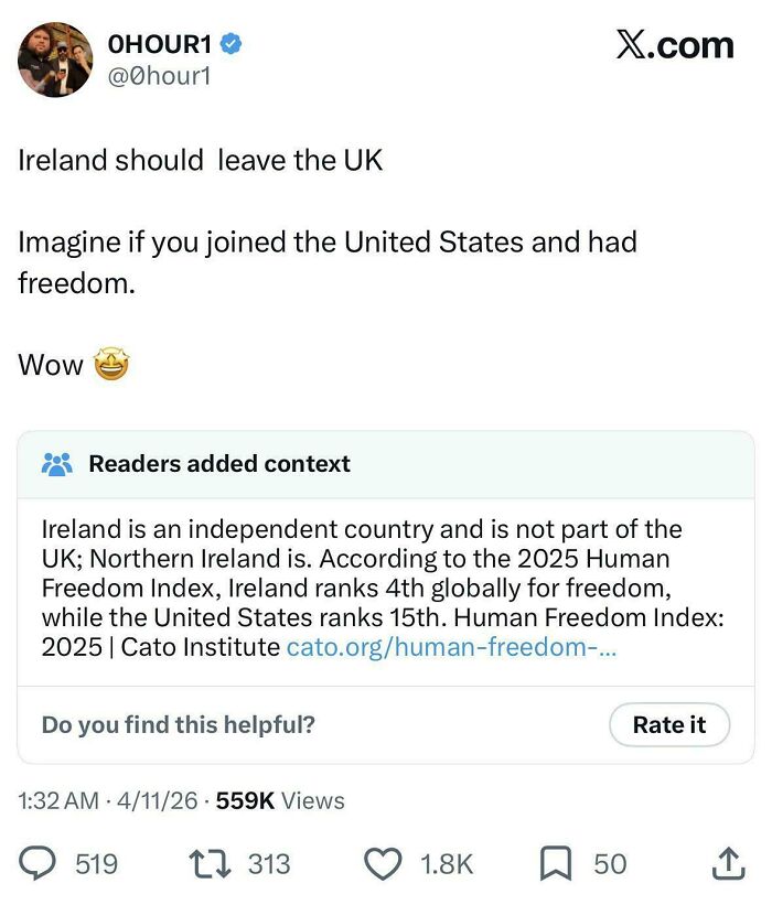 Imagine If Ireland Joined The US And Suddenly Had Freedom (Boom!)