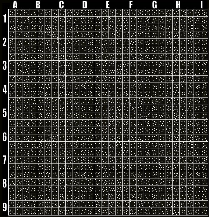 Find The Square With 5 Dots Hiding Sneakily