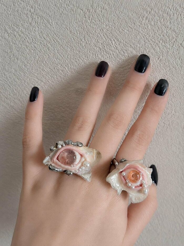 Shell Eye Statement Ring