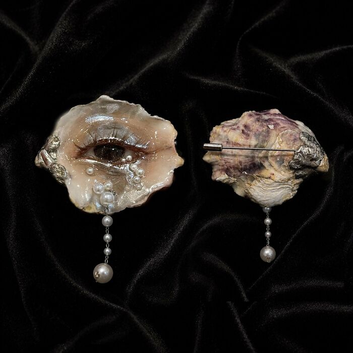 Brown Smoky Shell Eye Oyster Eye