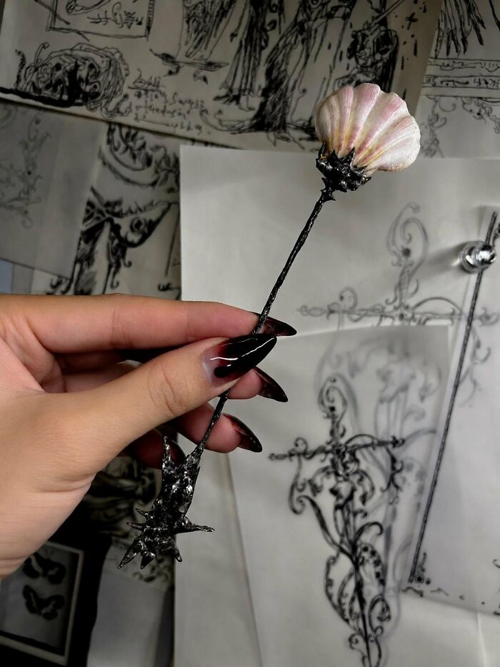 Decorative Shell Spoon