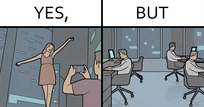 27 Hilarious “Yes, But” Comics That Nail How Reality Loves to Mess With Our Plans