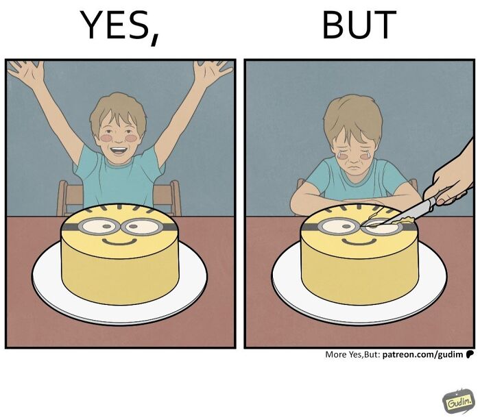 27 Hilarious “Yes, But” Comics That Nail How Reality Loves to Mess With Our Plans