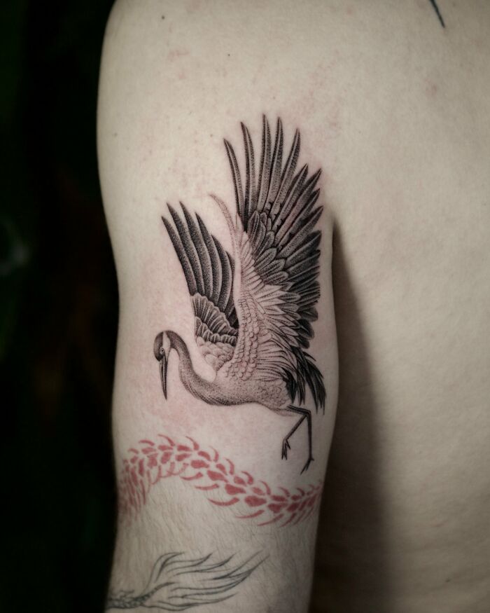 Grace On Wings: Crane
