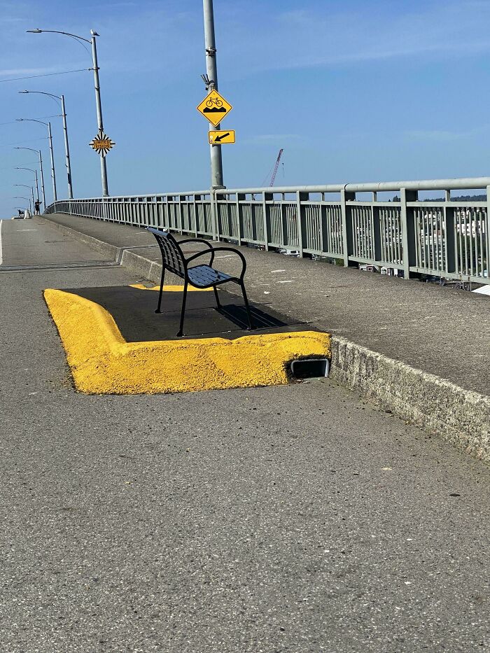 City Unveils Benches on Bridge... But Wait