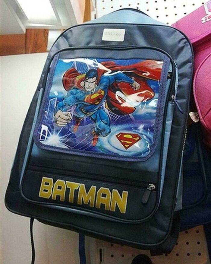 Batman Backpack, But Not Quite Hero Material