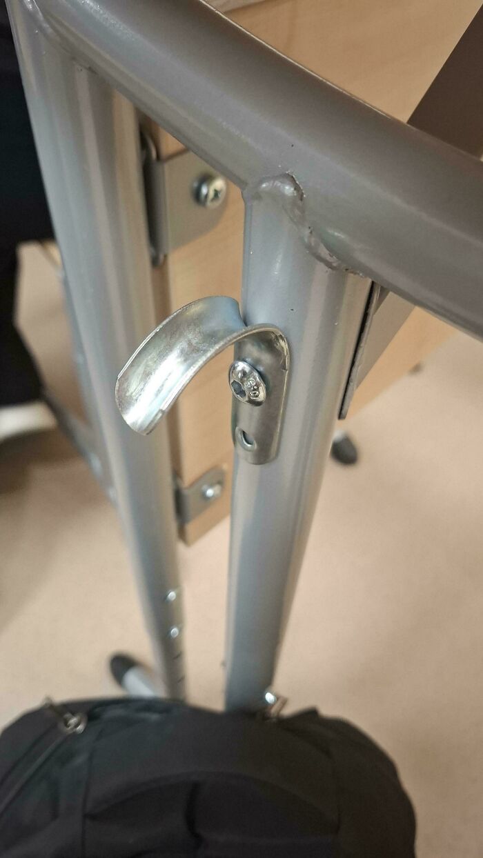 Bag Hooks at School… Wait, What?