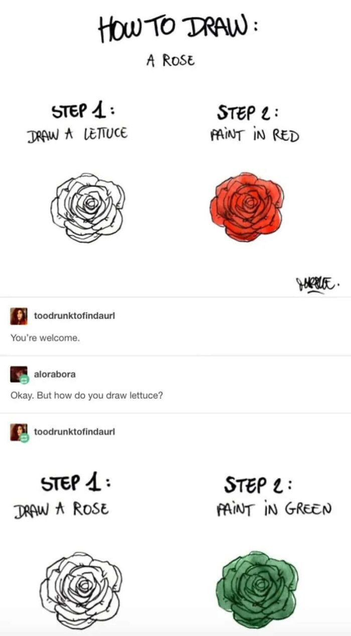 Draw The Rest of The Rose... Or Not